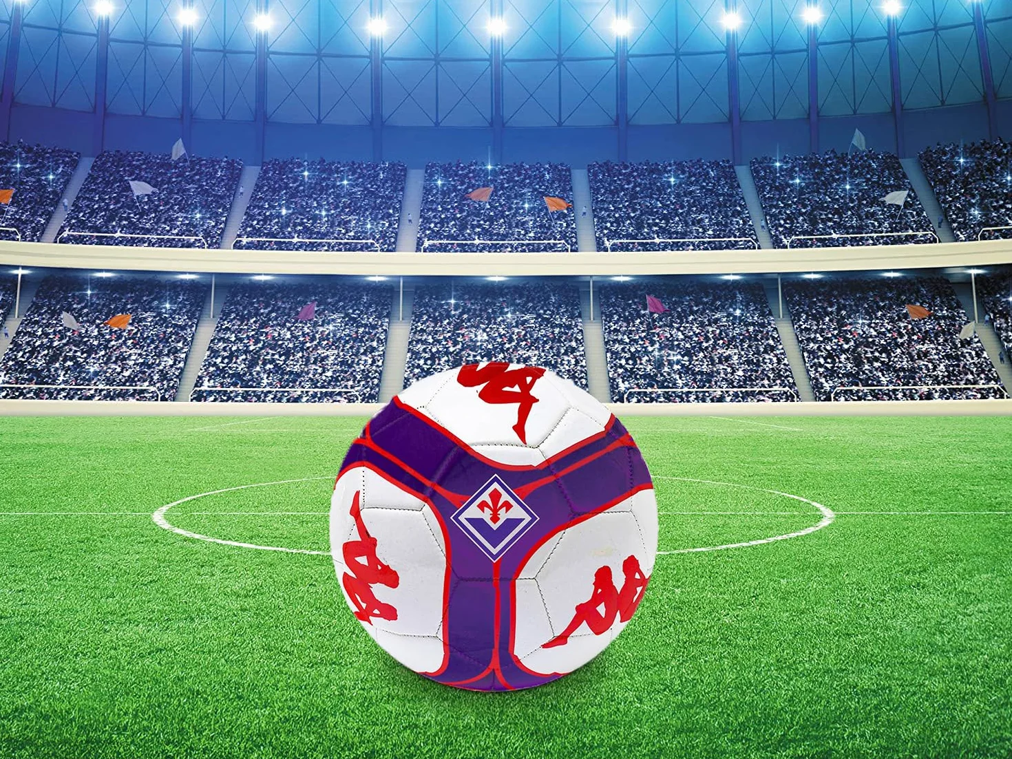 Kappa Pallone Fiorentina Ufficiale Calcio con Logo