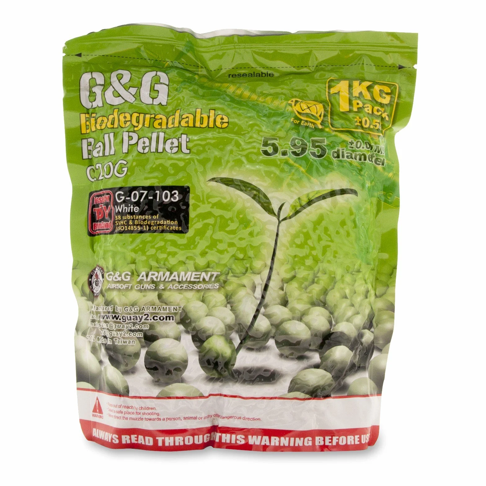 Busta 1 kg 5000 Pallini G&G Natural Biodegradabili Bio 0.20 Gr 6mm