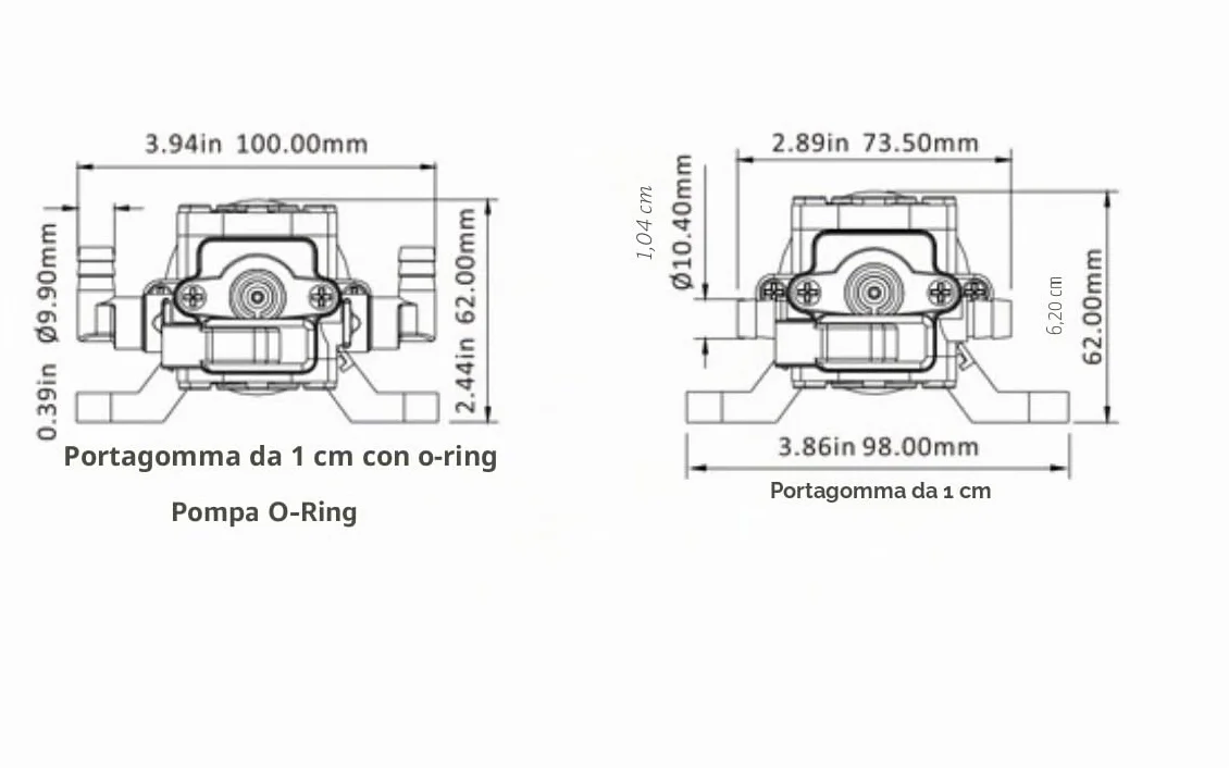 LIGHTEU®, Seaflo DC 12V 4,3LPM 2,4 bar 21S Pompa a membrana autoadescante per acqua su richiesta per camper, yacht, giardino, camper