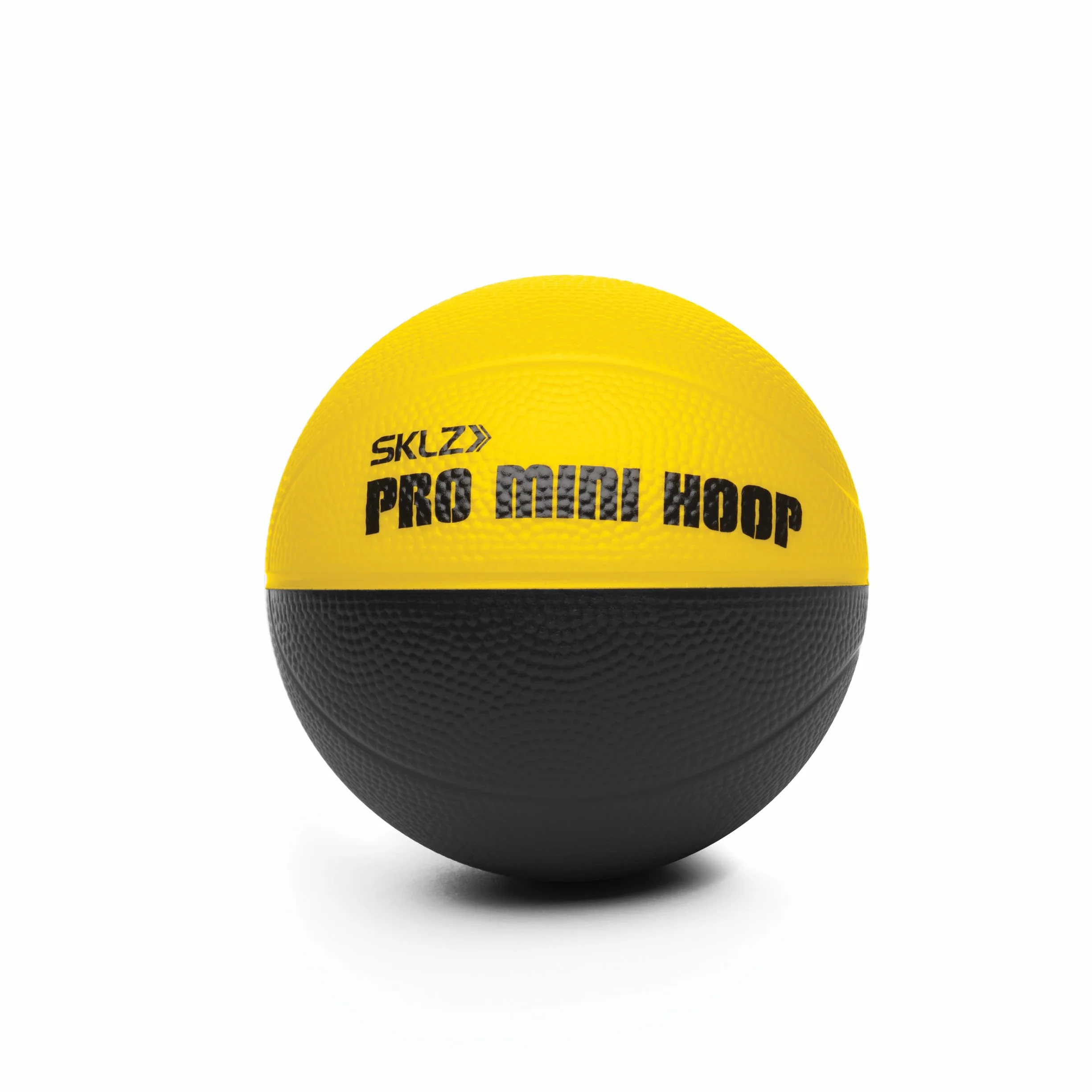 SKLZ Mini Hoop de Baloncesto, Tablero de Policarbonato Irrompible, Incluye Balón de Espuma 10 cm, Red Resistente de 3 Capas - Transparente