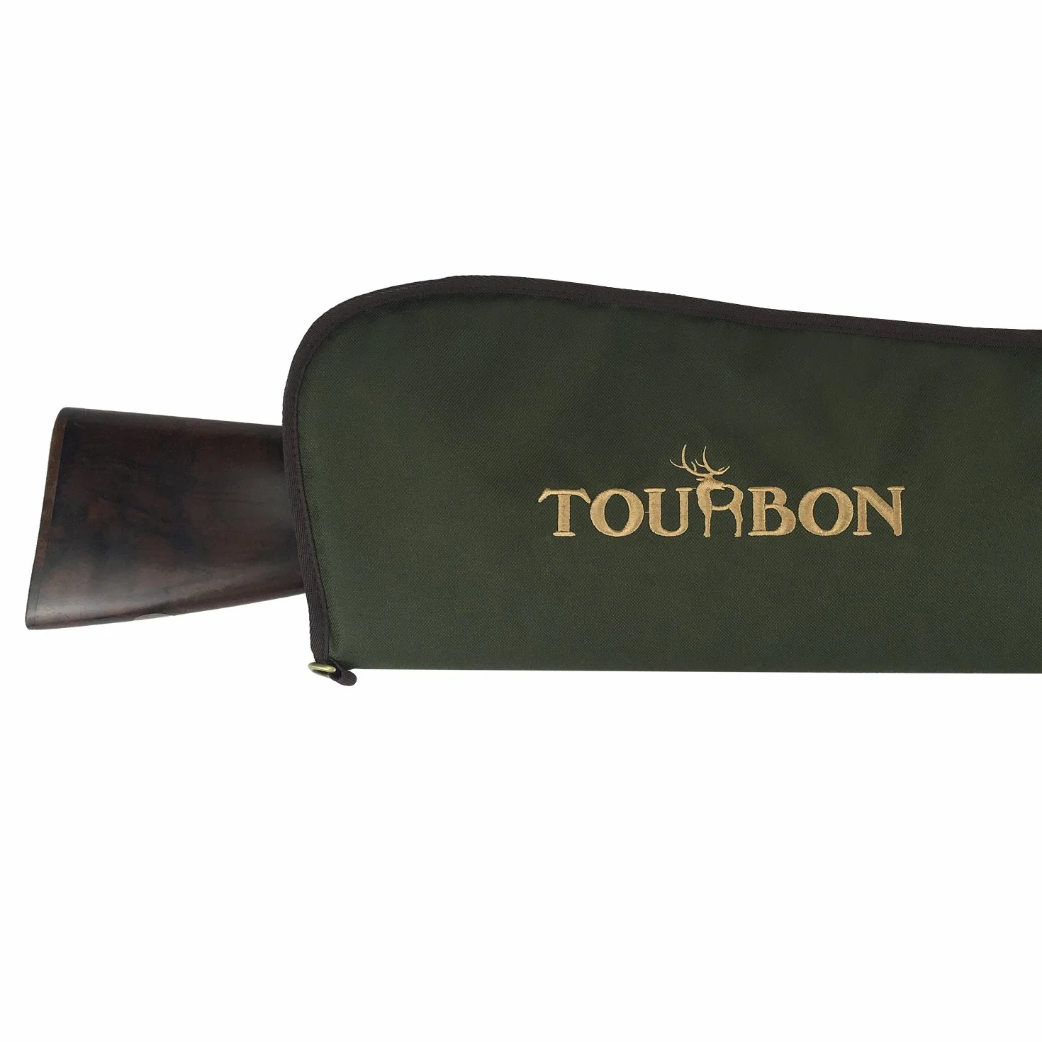 TOURBON Caso Pistola Fucile da Caccia Sacchetto Immagazzinaggio con Cinghia Spalla Registrabile Verde