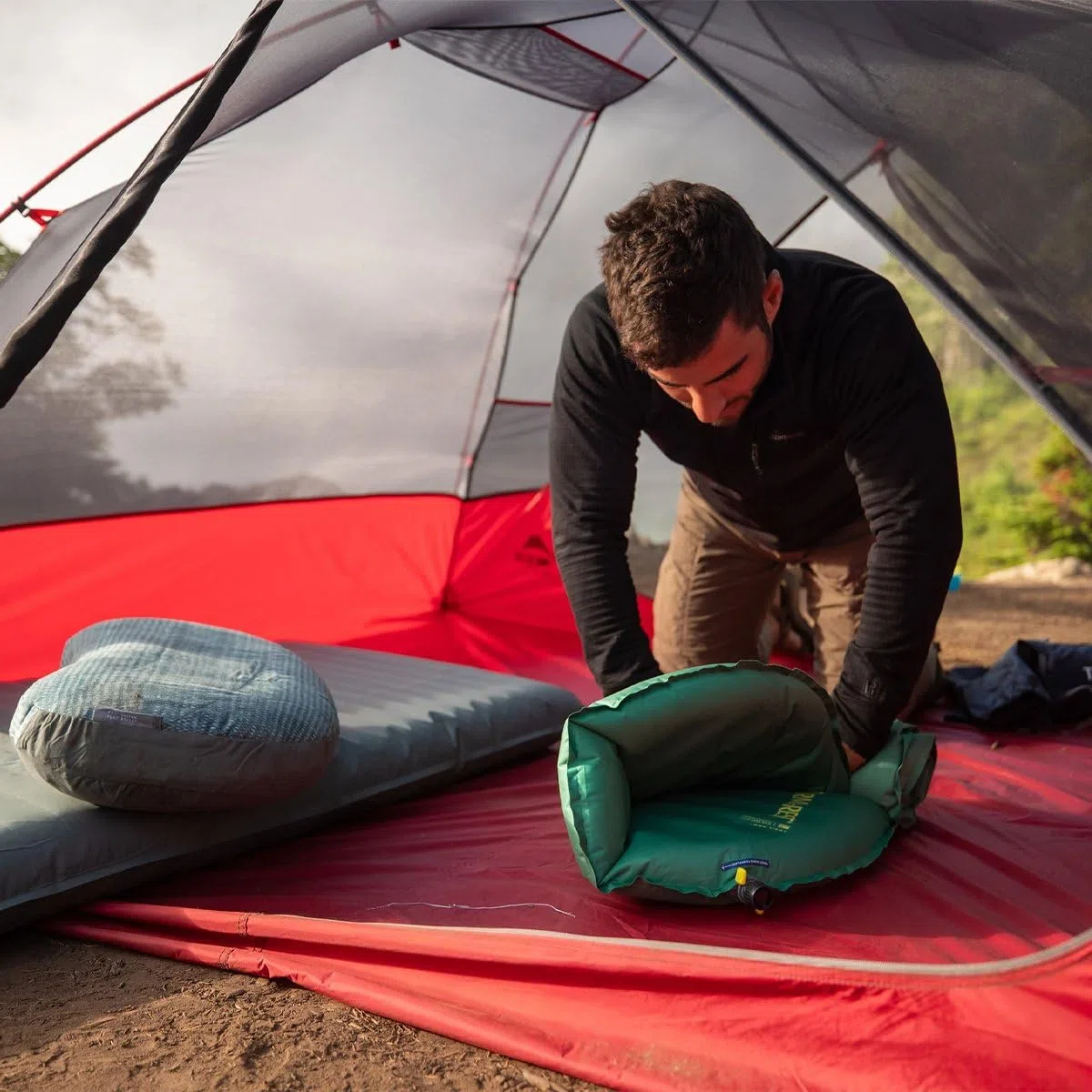 Therm-a-Rest Trail Pro - Materassino isolante, colore: verde