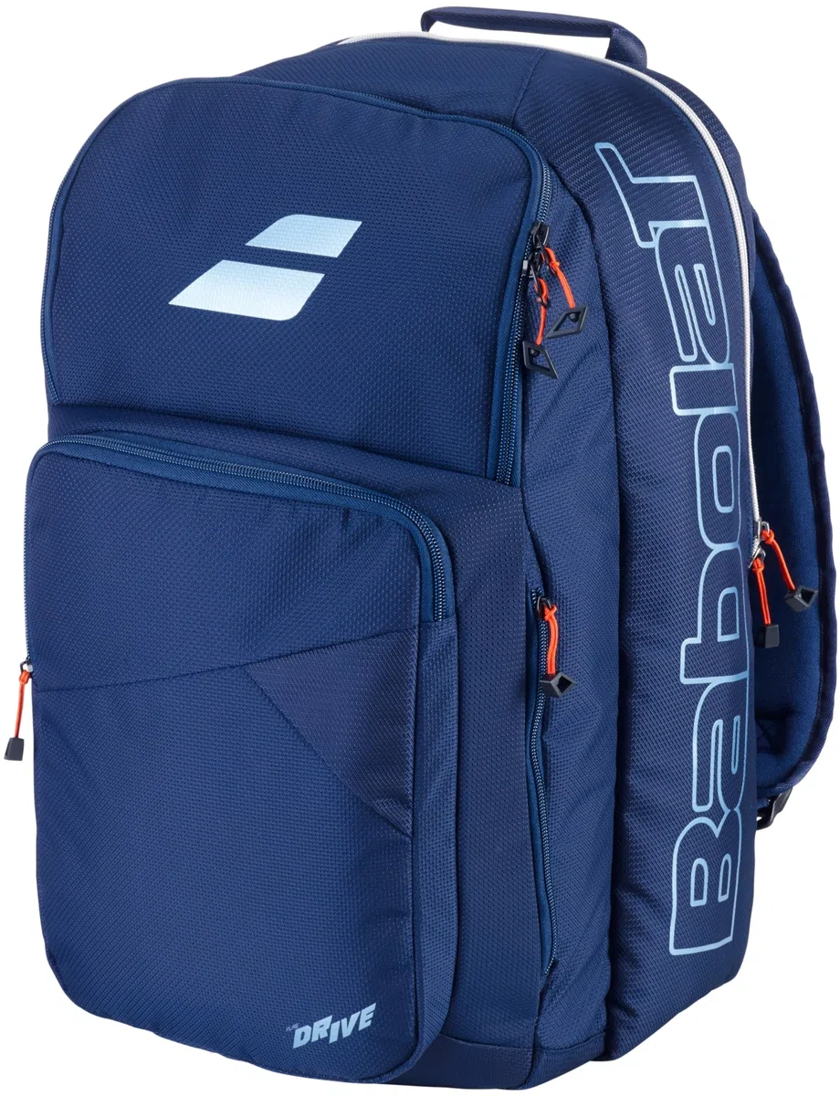 Babolat, Tennis Tasche Modell Kids, Einheitsgröße, Farbe Blau/Weiß/Rosa, Vielseitige Tasche mit Zwei Fächern, Spezielles Fach für Zubehör, Ideal für Kinder