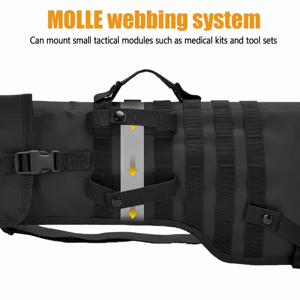 DONGKER Custodia per Fucile 29" Borsa Porta Fucile ad Aria Compressa Molle con Tracolla Regolabile