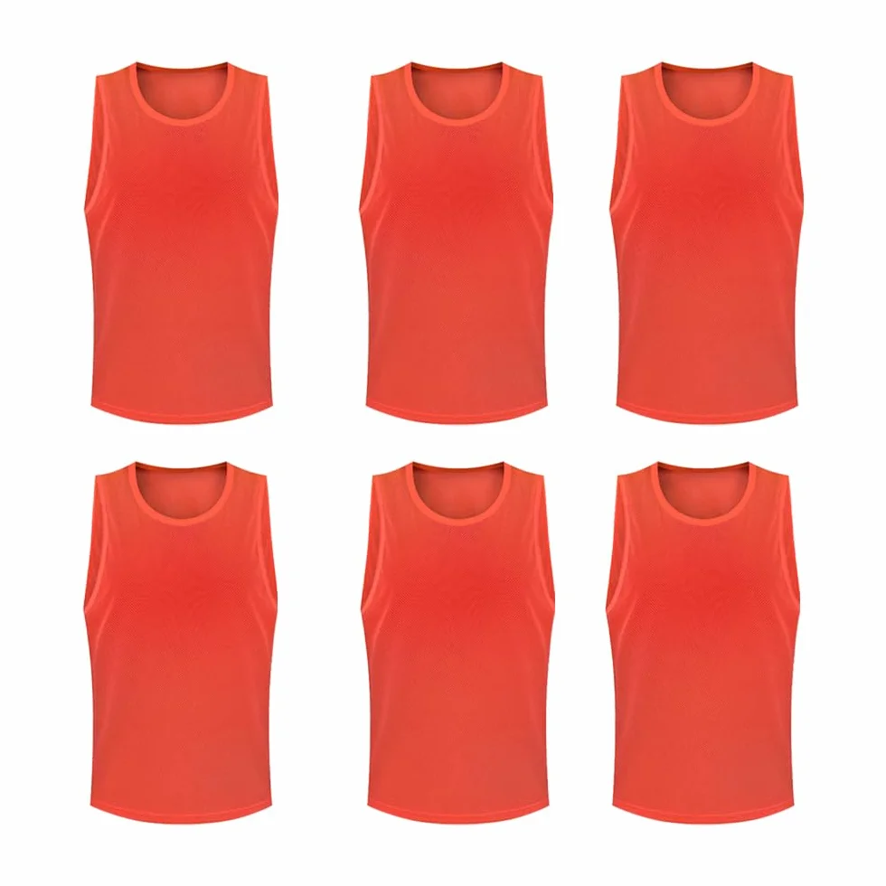 Pettorine per allenamento a squadre calcio basket, gilet traspirante, Taglie M-XL 115-180+