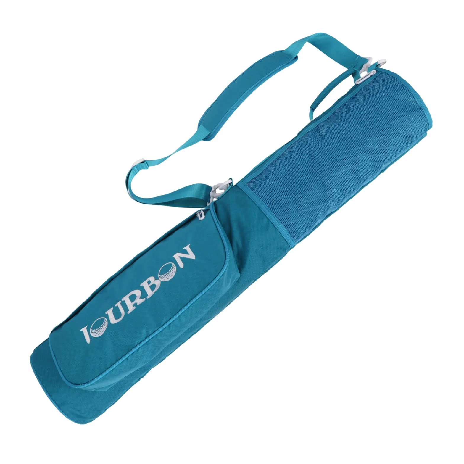 TOURBON Borsa da golf in nylon leggera con tasche e tracolla regolabile
