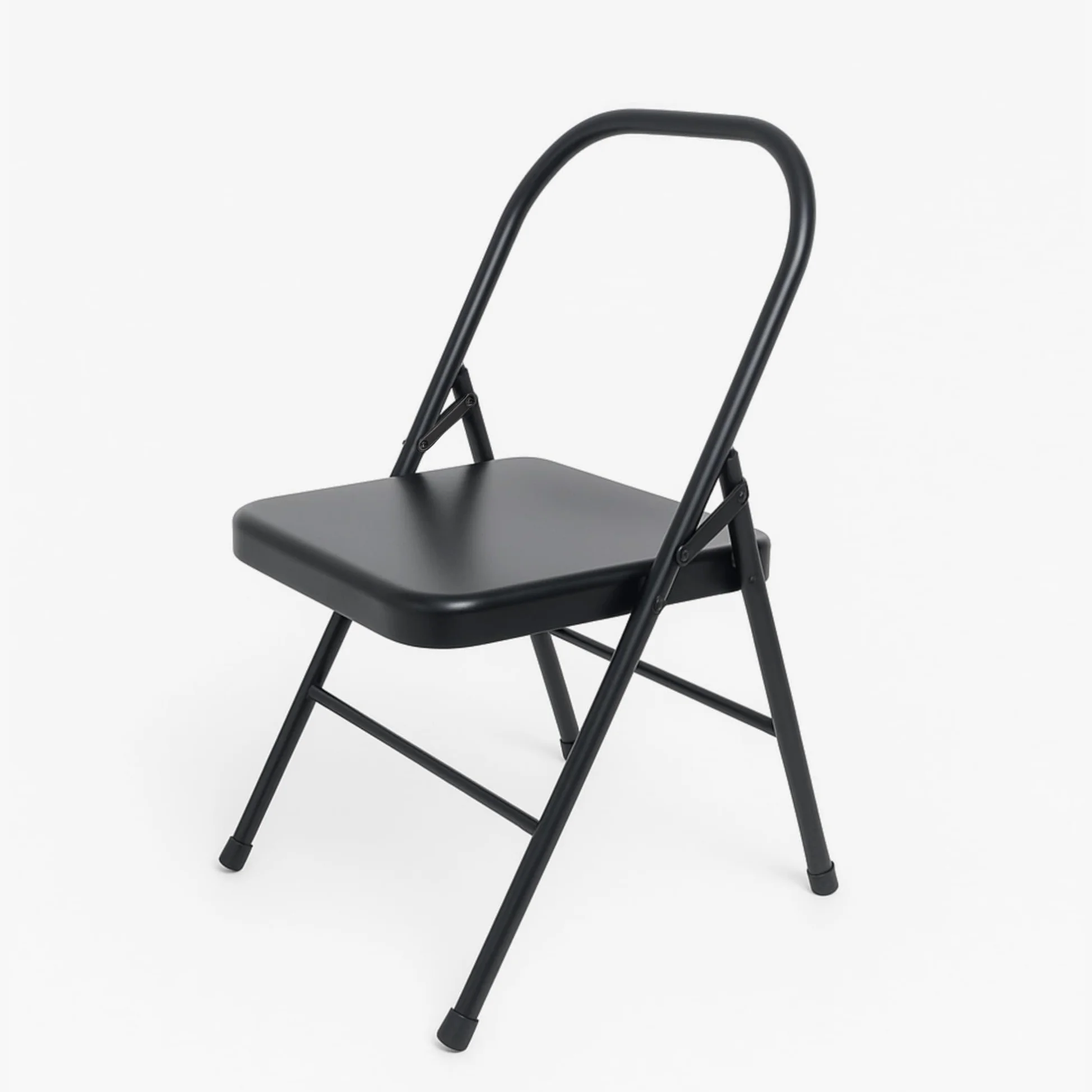 Sedia da Yoga Iyengar in Metallo Senza Schienale - Piccola, Nera, Standard - Pune