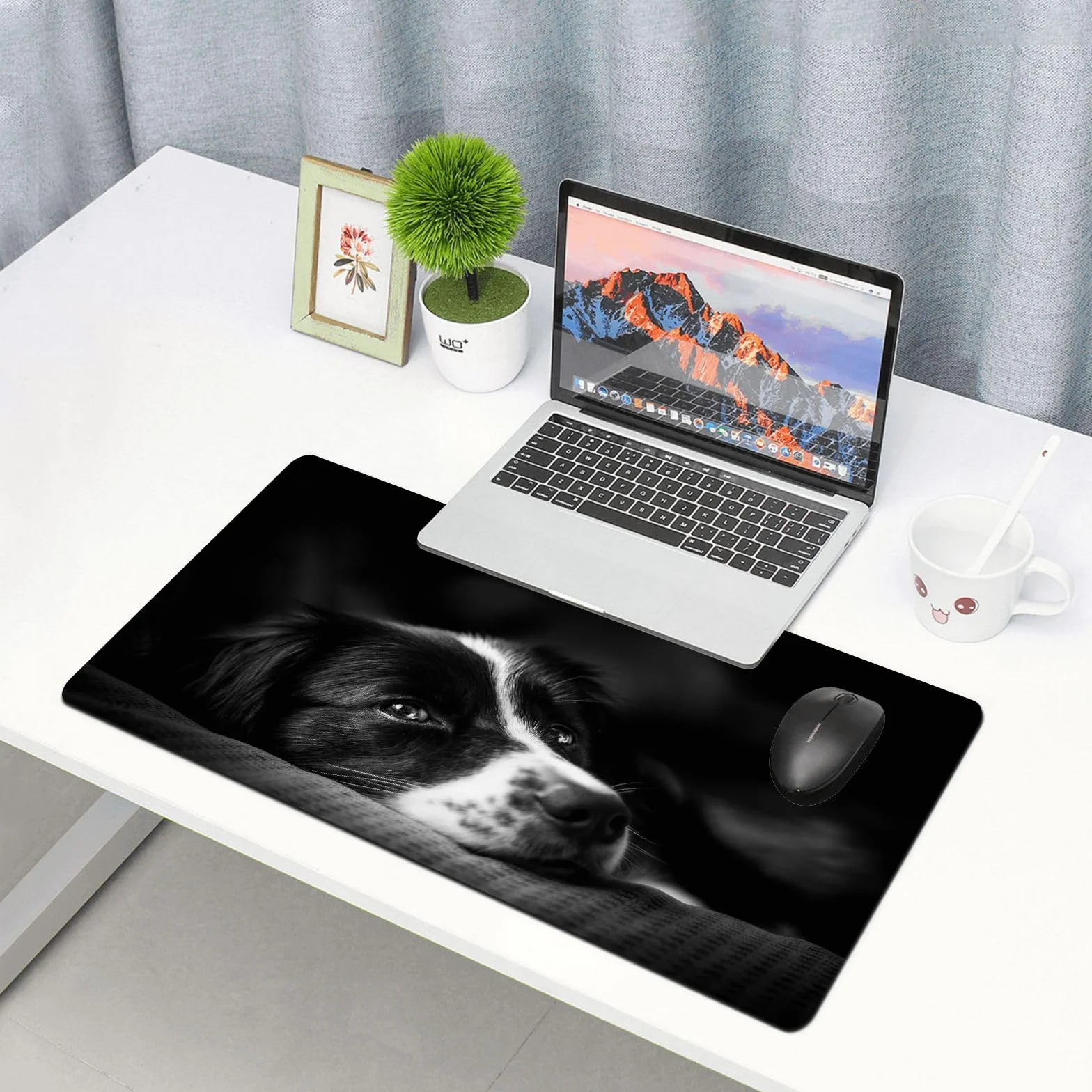 Tappetino per mouse da gioco 40x90 cm antiscivolo impermeabile bordi cuciti