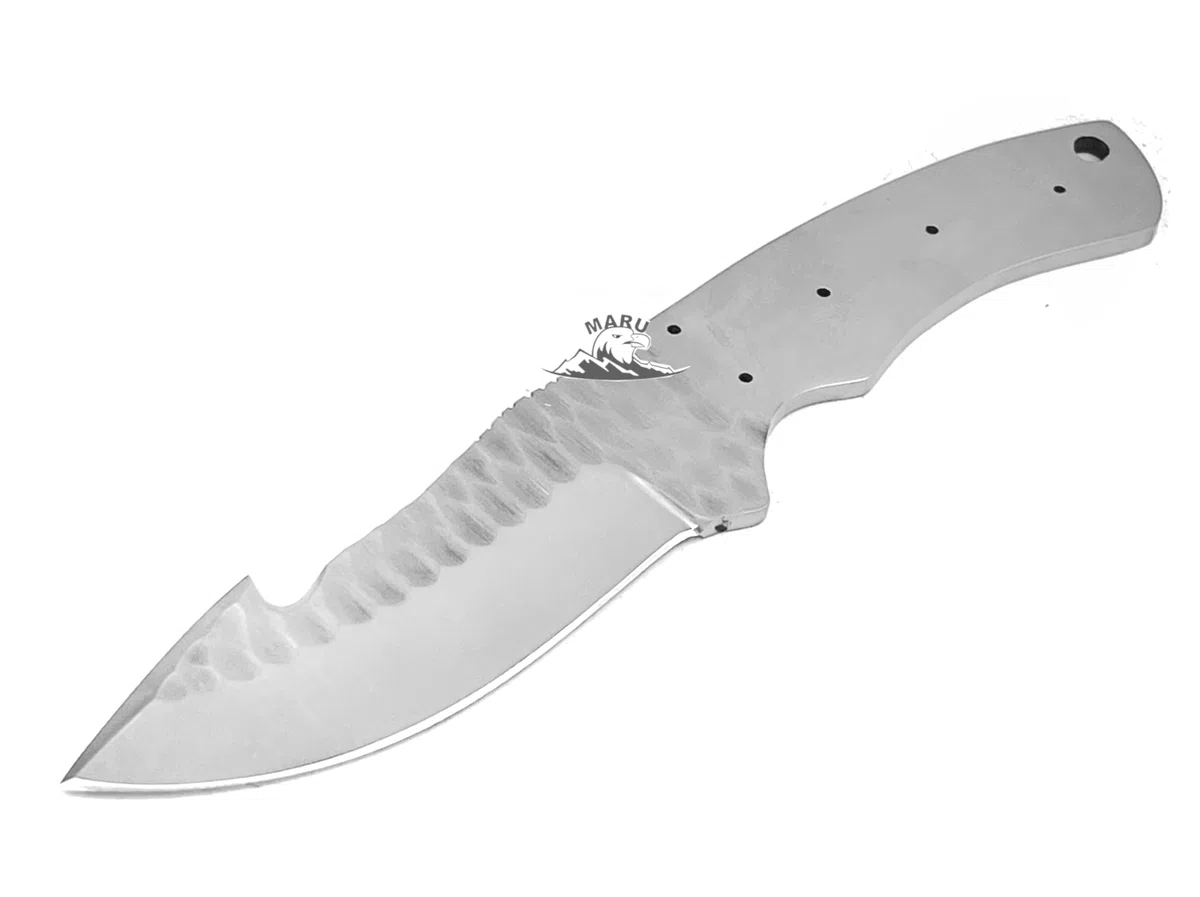 Lama in Acciaio INOX Blank Blade per Coltello Fai da Te Grezzo, per Costruzione di COLTELLI, Coltello Lama FIssa