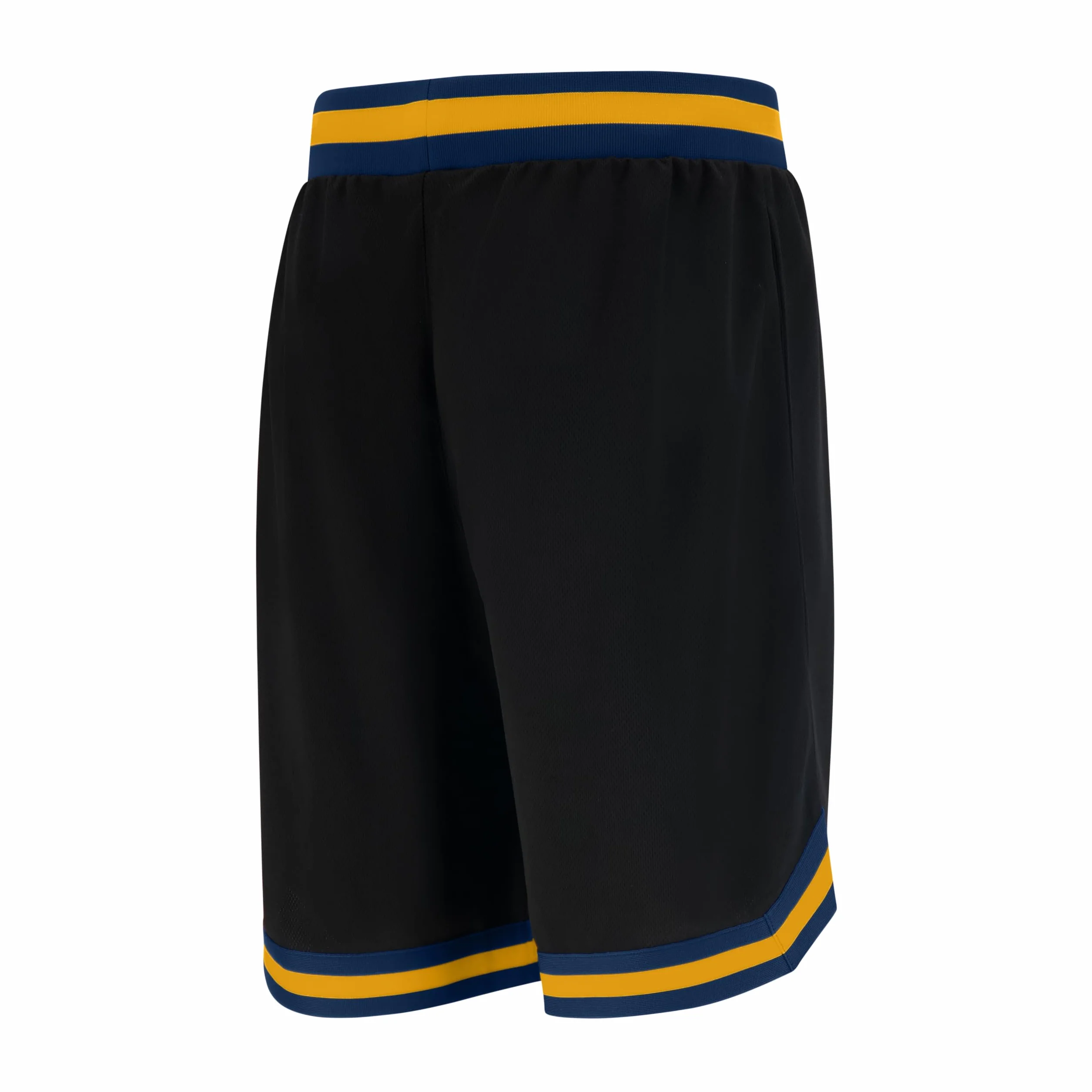 NBA Ultra Game GSM3547F Woven Team Logo Poly Mesh Basket Shorts Nero Large