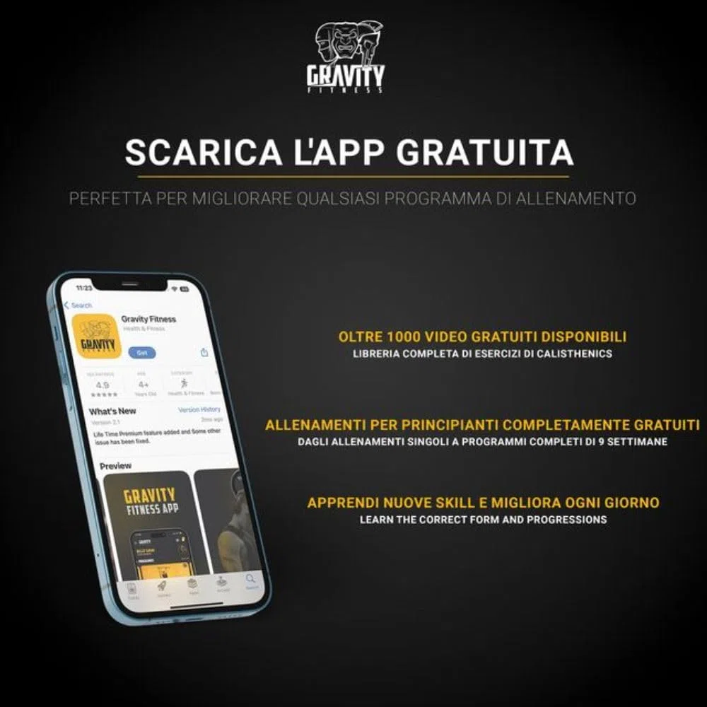 GRAVITY FITNESS Parallele Calisthenics Regolabili – Barre DIP Antiribaltamento per CrossFit, Allenamento Forza, Ginnastica – Impugnatura 38mm Regolabile in Altezza e Larghezza per Home Gym