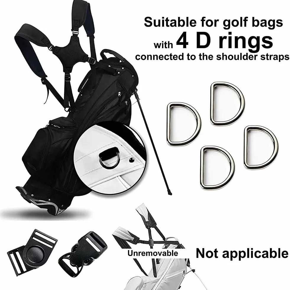 Tracolla regolabile impermeabile per borsa da golf, universale per zaino