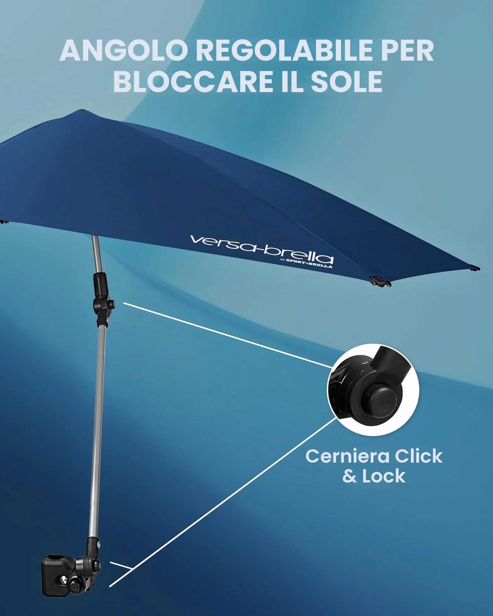 Sport-Brella Versa-Brella All Position Umbrella with Universal Clamp