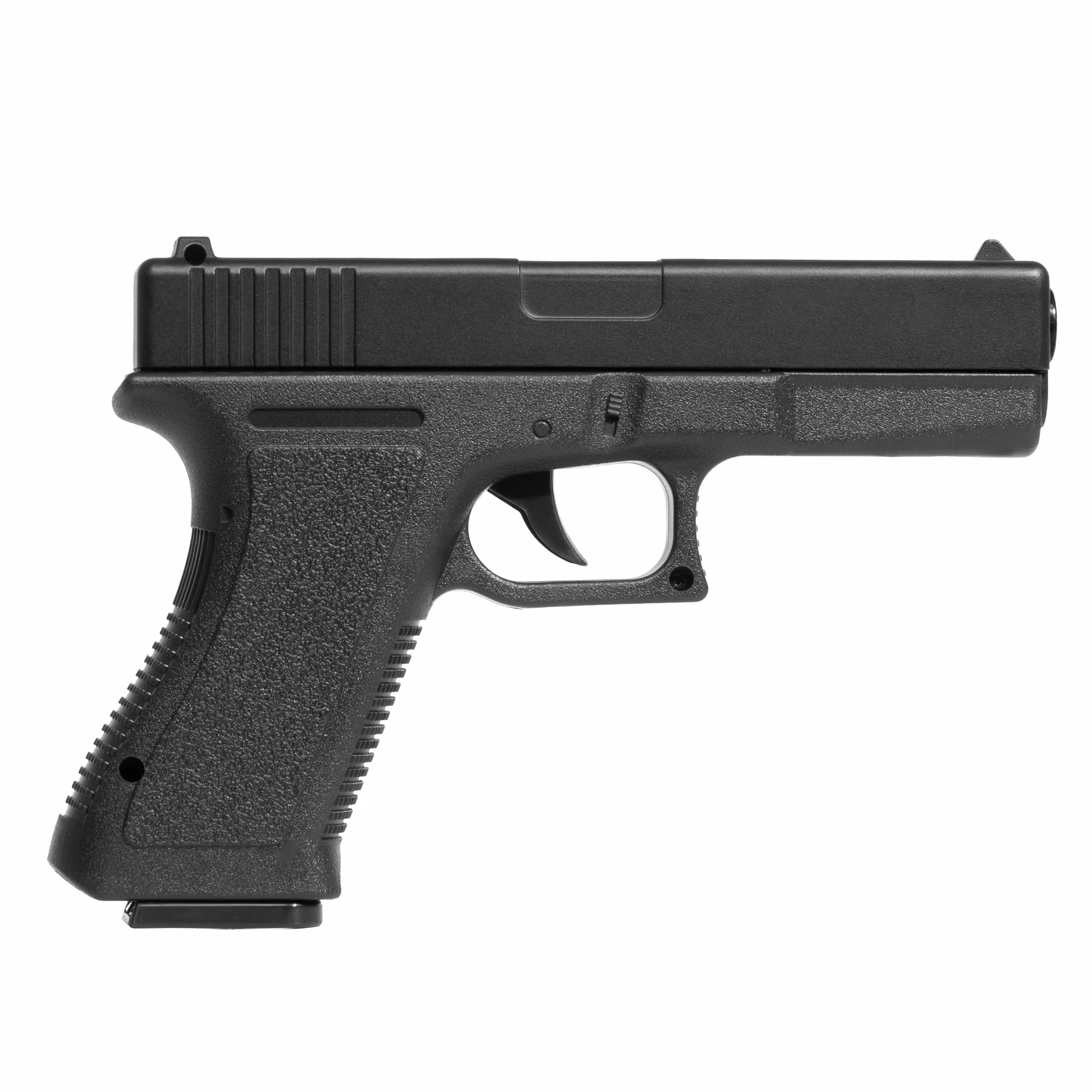 Pistola Softair a Molla replica Glock 17, 0,9 Joule, plastica, colpo singolo, 1000 pallini