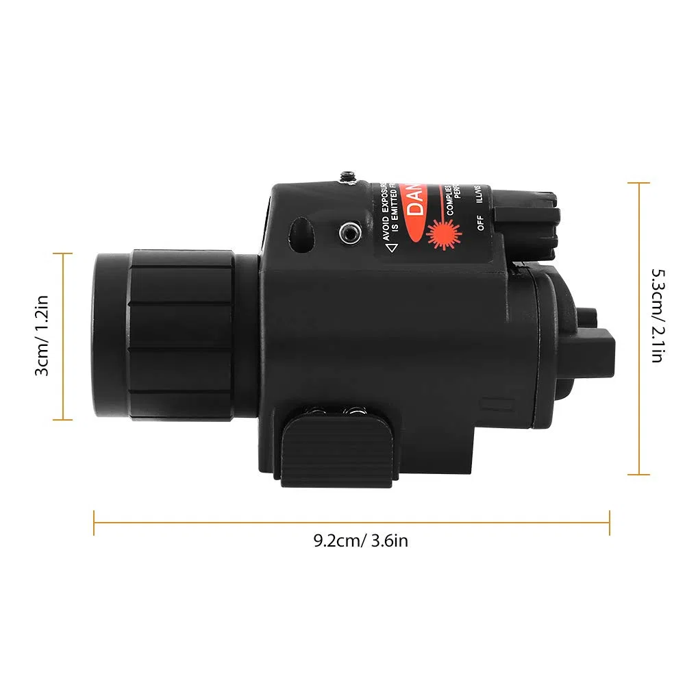 Tactical LED Arma Pistola Luce Torcia Interruttore a distanza Red Dot Laser Sight Airsoft Pistola per 20mm Rail