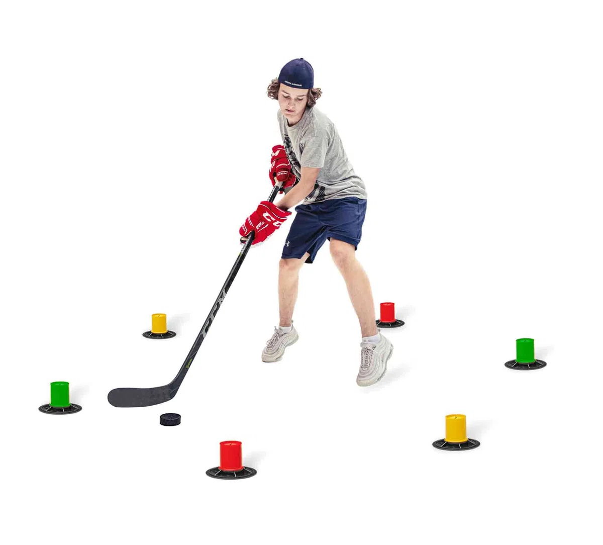 Hockey Training Drill Cones Stickhandling 6 pezzi