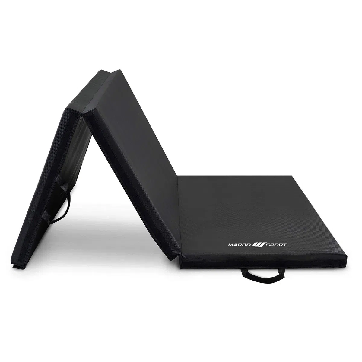 Marbo Sport Tappetino pieghevole stabile con chiusura a strappo 180 x 90 x 5 cm nero