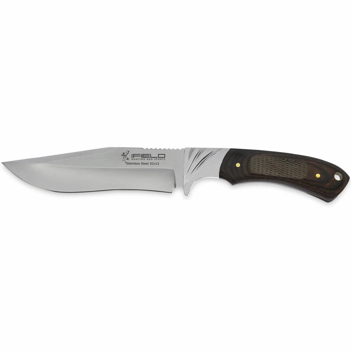 iFIELD EL29009 Multifunzionale escursionismo, caccia e sopravvivenza coltello per l'esterno, in acciaio inox 3Cr13 con decorare resistenza maniglia