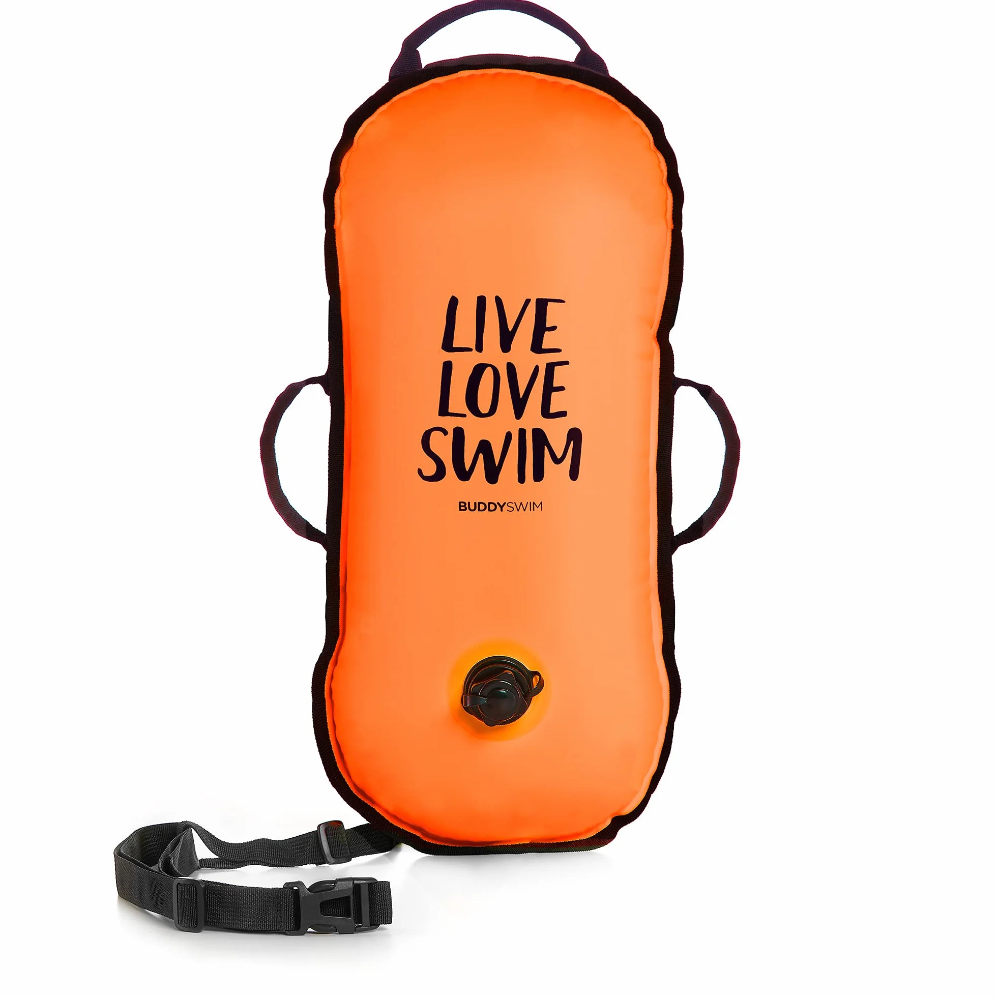 Boa per Nuoto in acque libere 10 L per Traversate e Competizioni. Finitura in Nylon, Ultra Leggera e Resistente, con Manici e Cintura Regolabile.