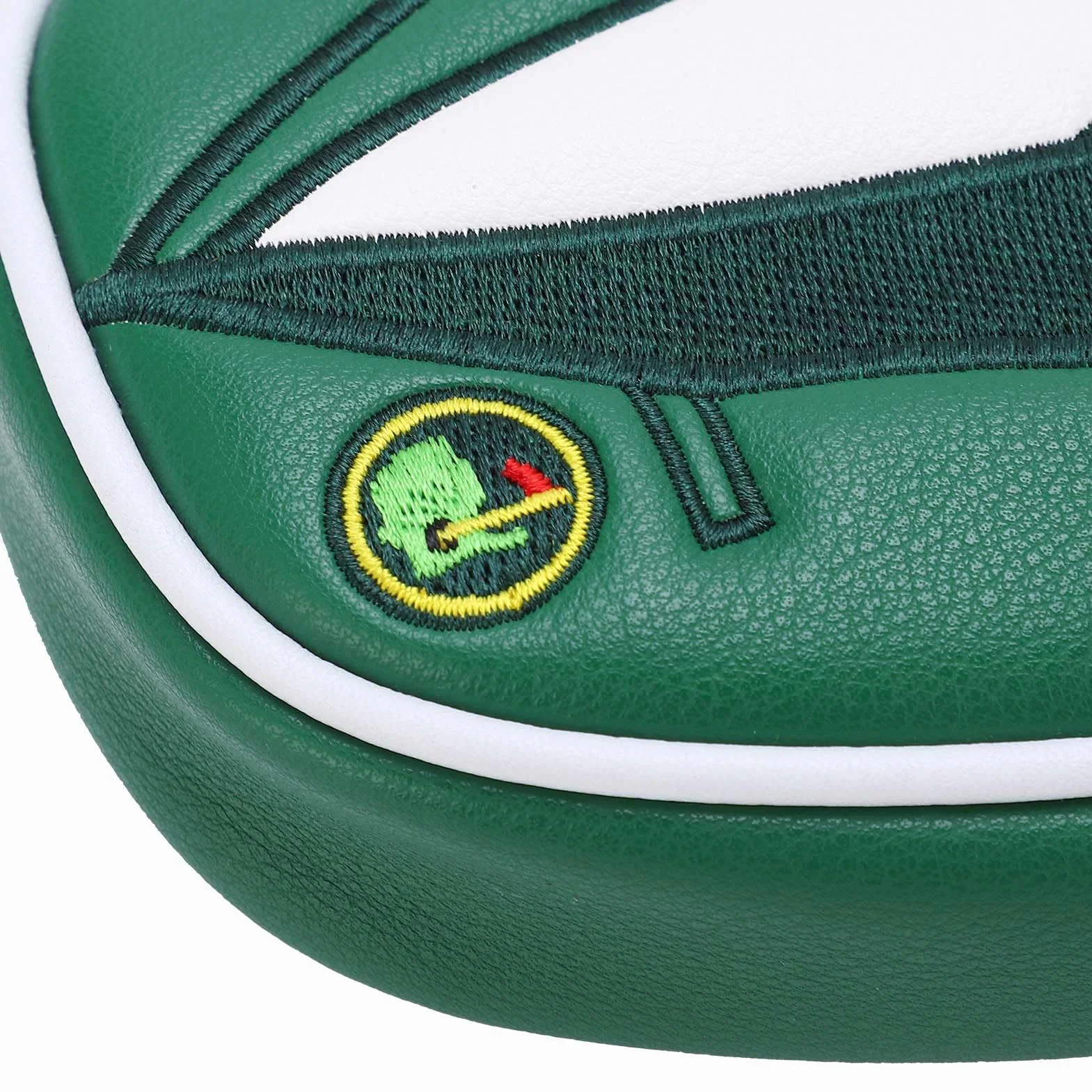 Copriputter da Golf a Semicerchio per Mazzuolo Ricamato Verde Copricapo per Putter