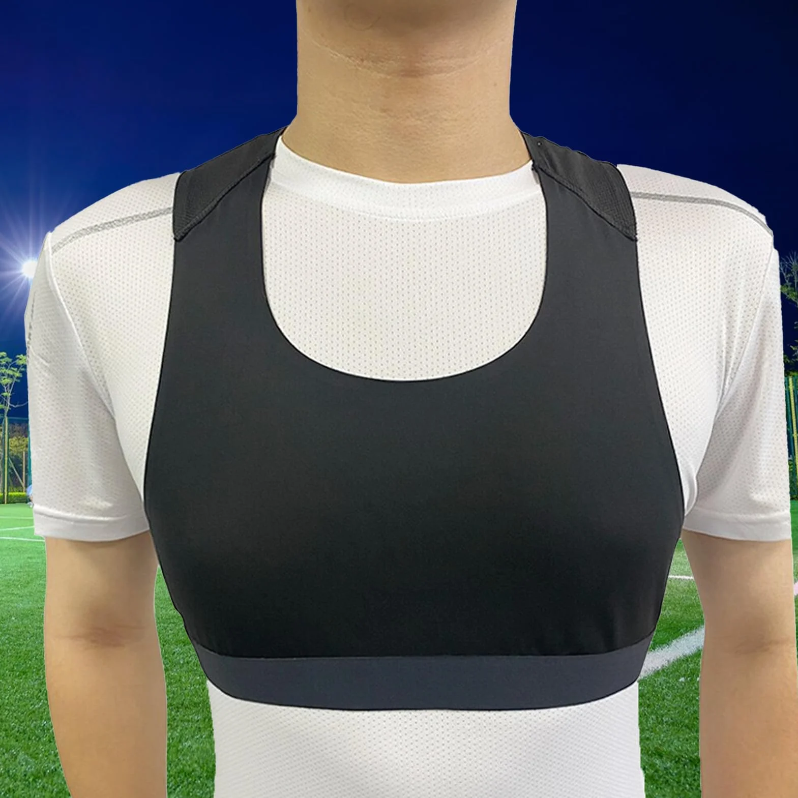 Gilet da calcio fitness tracker, canotta sportiva per allenamento