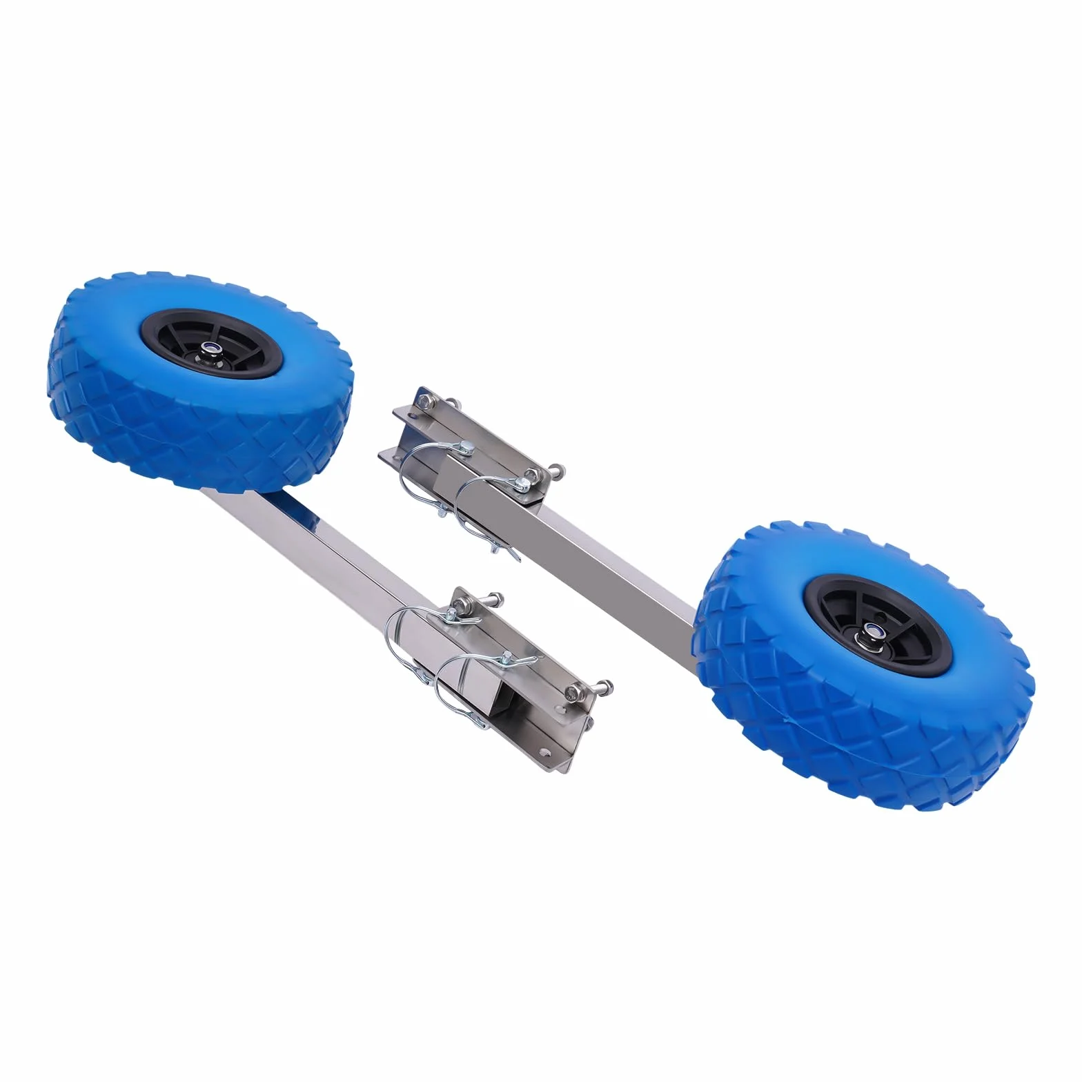 Ruote di Poppa in Acciaio Inox, Ruote di Scivolamento per gommoni Ruote per gommoni da 25 cm Ruote per gommoni Fino a 150 kg Ruote di Trasporto per gommoni e rimorchi