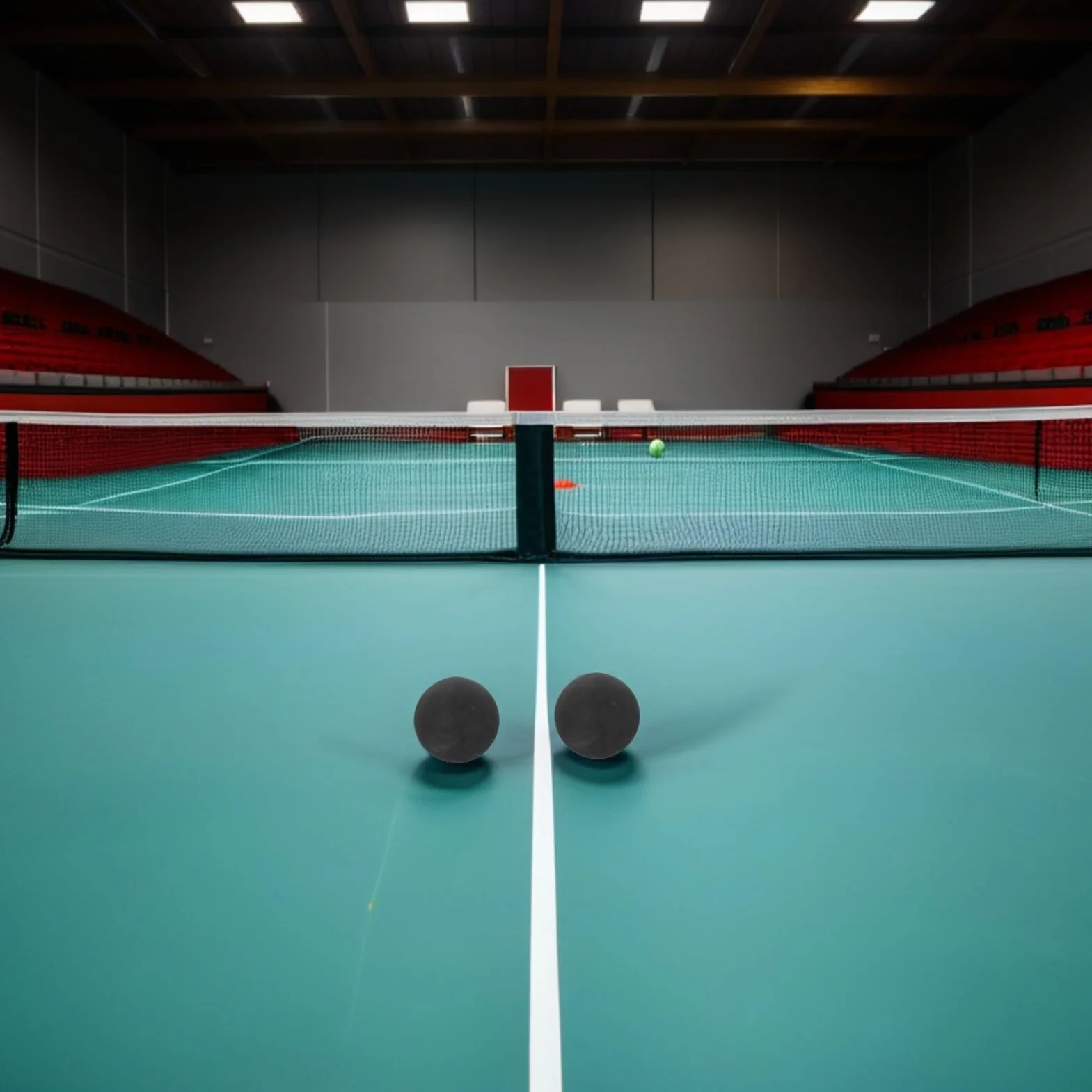 UKCOCO 6 Palline da Racquetball in Gomma Elastica Nere per Allenamento Squash e Giochi di Rimbalzo