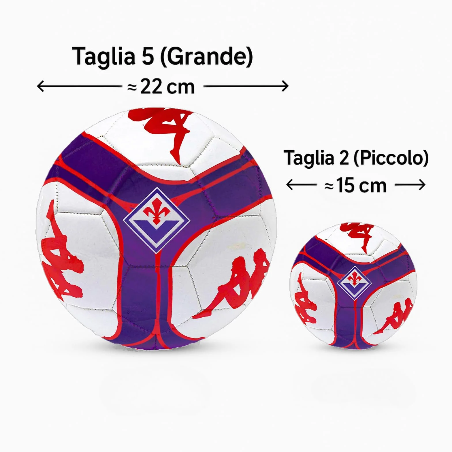 Kappa Pallone Fiorentina Ufficiale Calcio con Logo