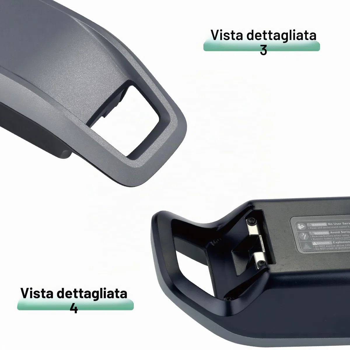 Batteria di ricambio per Bosch PowerPack 400 Frame Smart System E-Bike, 36 V, 12 Ah, agli ioni di litio