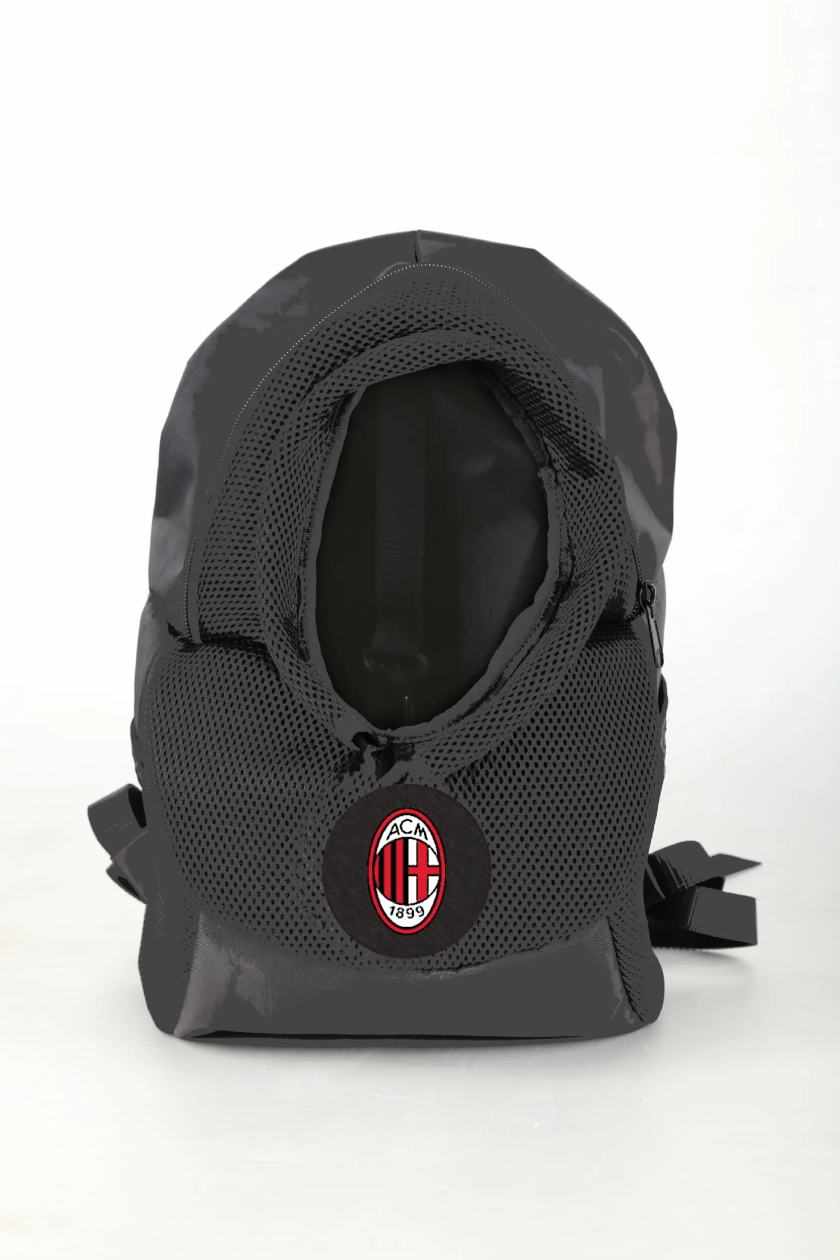AC Milan Petcarrieracmilan Zaino Trasportino Cane Gatto Prodotto Ufficiale Nero Standard