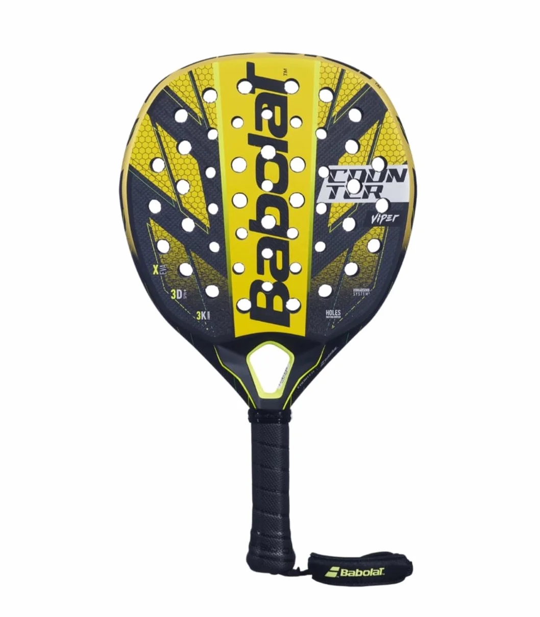 Racchetta padel paddle pala counter viper Babolatt 2024 carbonio giallo-nero