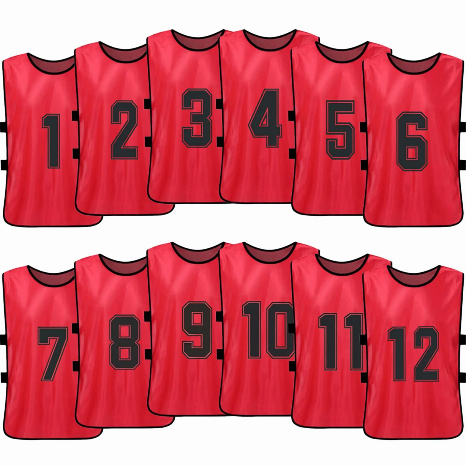 Adulti Soccer Pinnies Quick Drying Football Team Training Bavaglini Numerati Gilet Sportivo