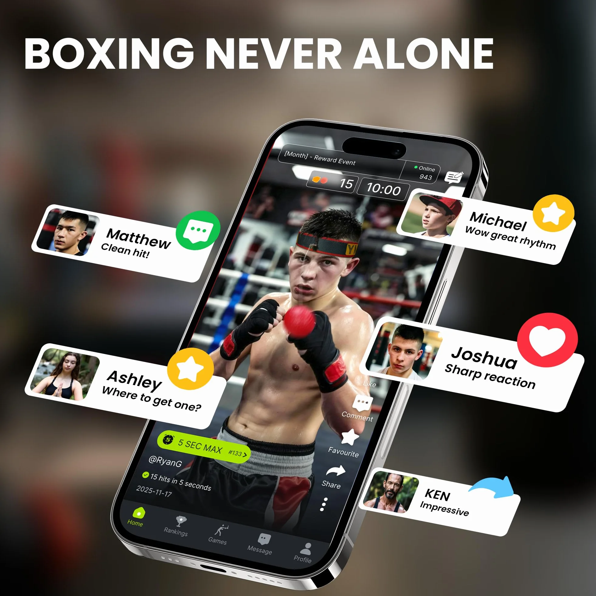 YMX BOXING Ultimate Set Reflex Ball - 4 React Ball Plus 2 Fasce Regolabili, Ideale per Timing, Precisione, Focus e Formazione di Coordinazione Occhi per Boxe, MMA e Krav Mega