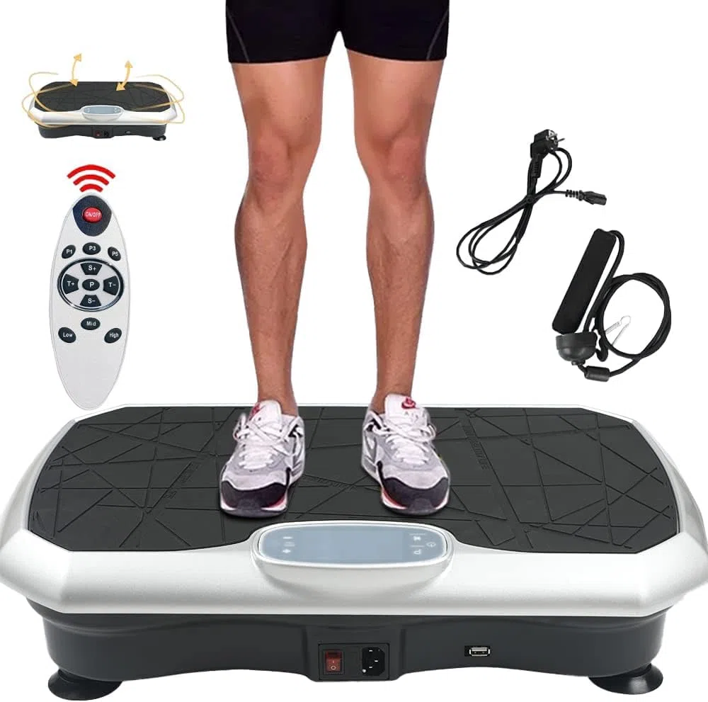 Macchina per esercizi con piastra vibrante per la perdita di peso, per esercizi di fitness a casa e palestra, oscillazione del motore per la perdita di peso, modellatura per allenamento a casa