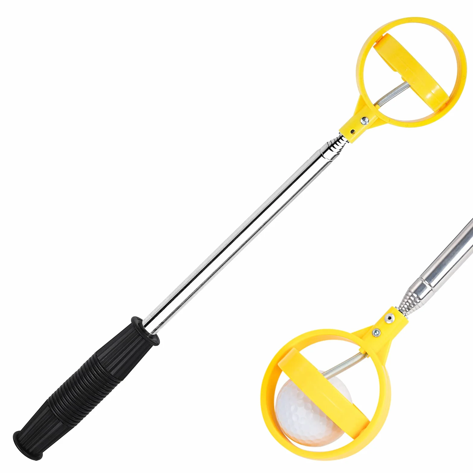 Retriever per Palline da Golf Telescopico Acciaio Inossidabile Portatile