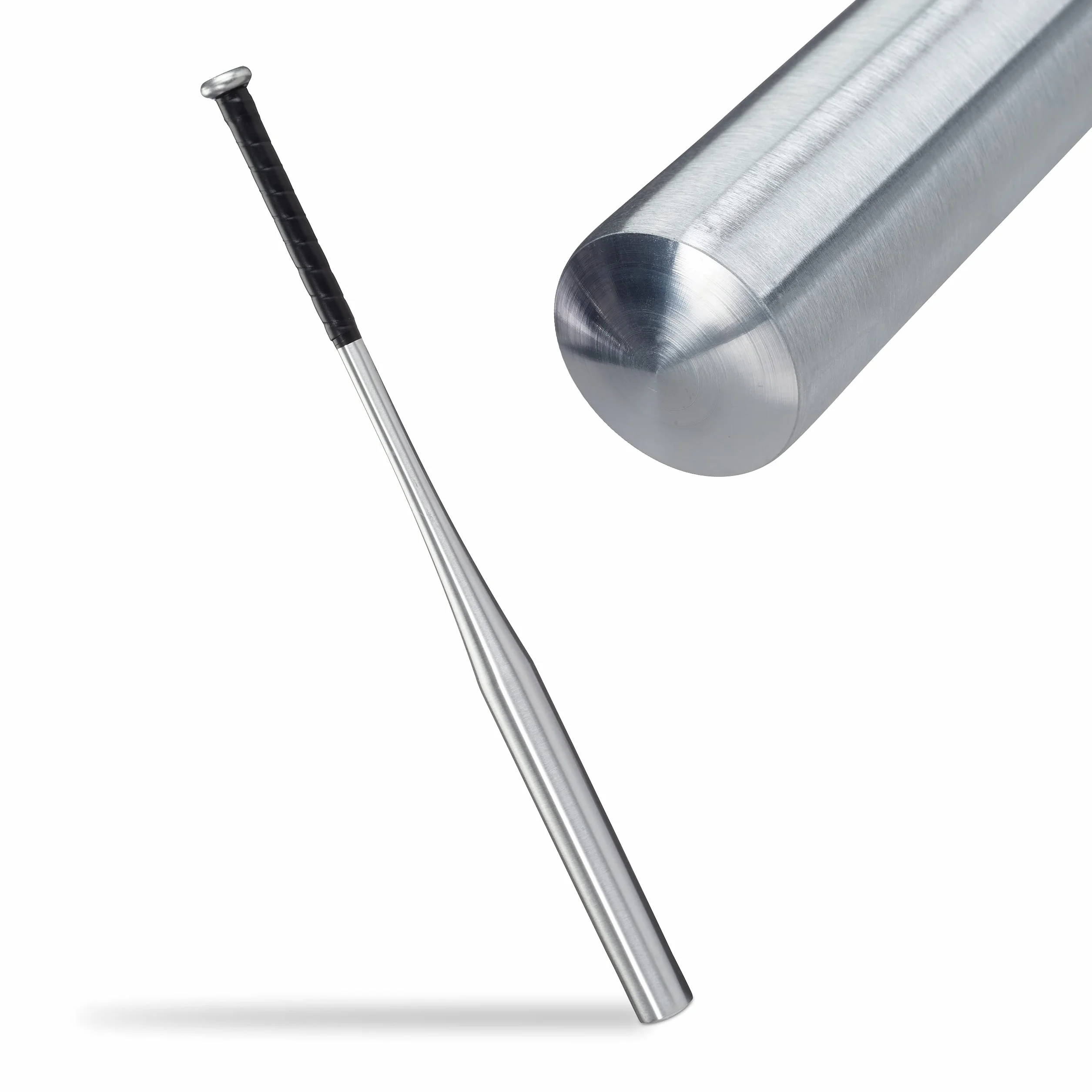 Mazza da Baseball in Alluminio 34 Pollici 86 cm Manico Antiscivolo Argentato