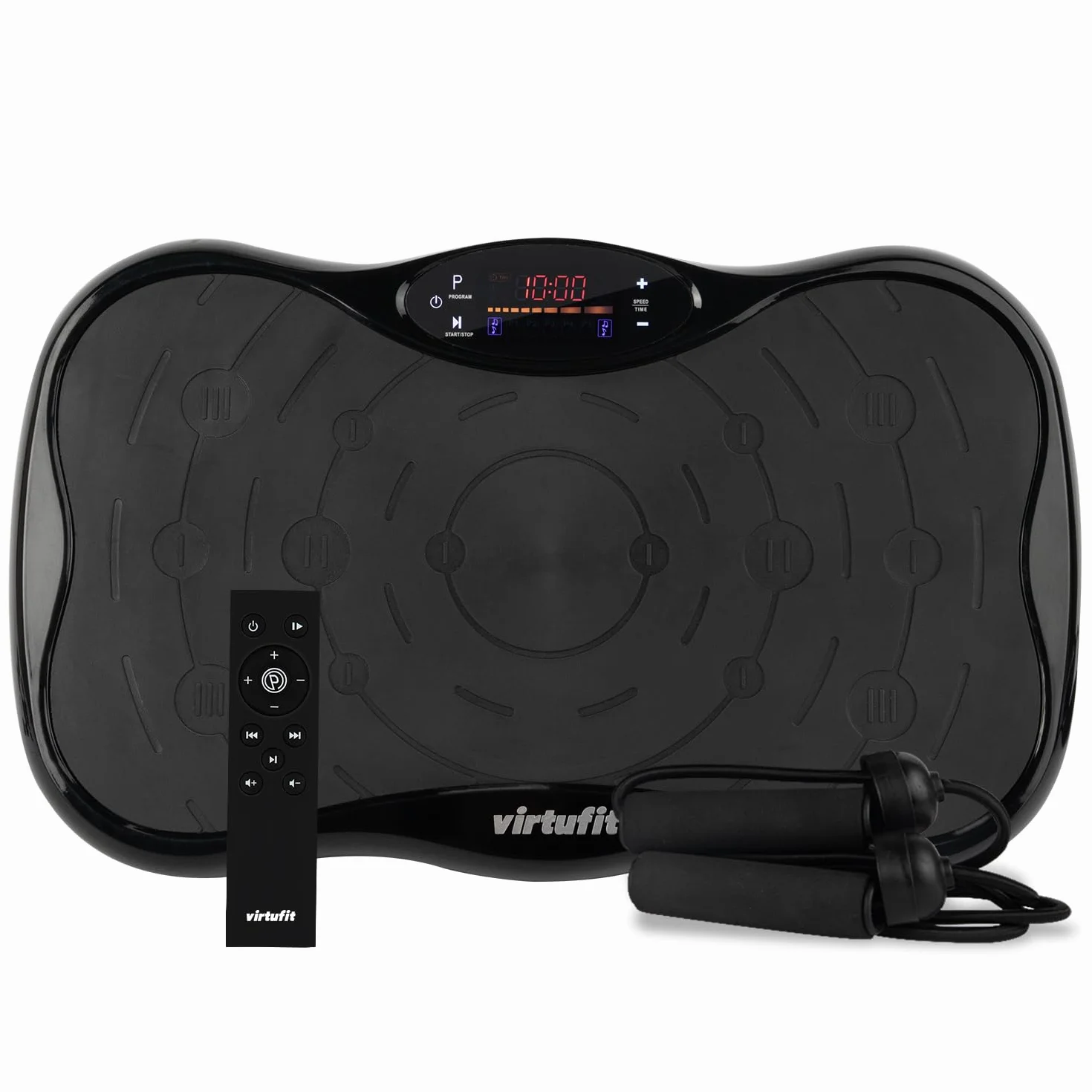 VirtuFit Piastra vibrante fitness – Fitness Powerplate – 10 programmi di allenamento – 99 velocità – Attrezzo per allenamento di resistenza