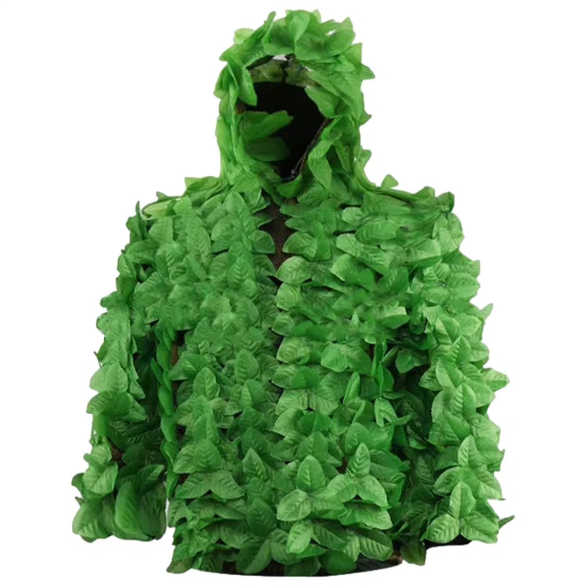 Ghillie - Tuta da Ghillie 3DLeaf con Foglia Mimetica, Costume da cecchino, Camouflage Wood Land Hunting Geely Suits, Foglia Mimetica con Vita Elastica Regolabile