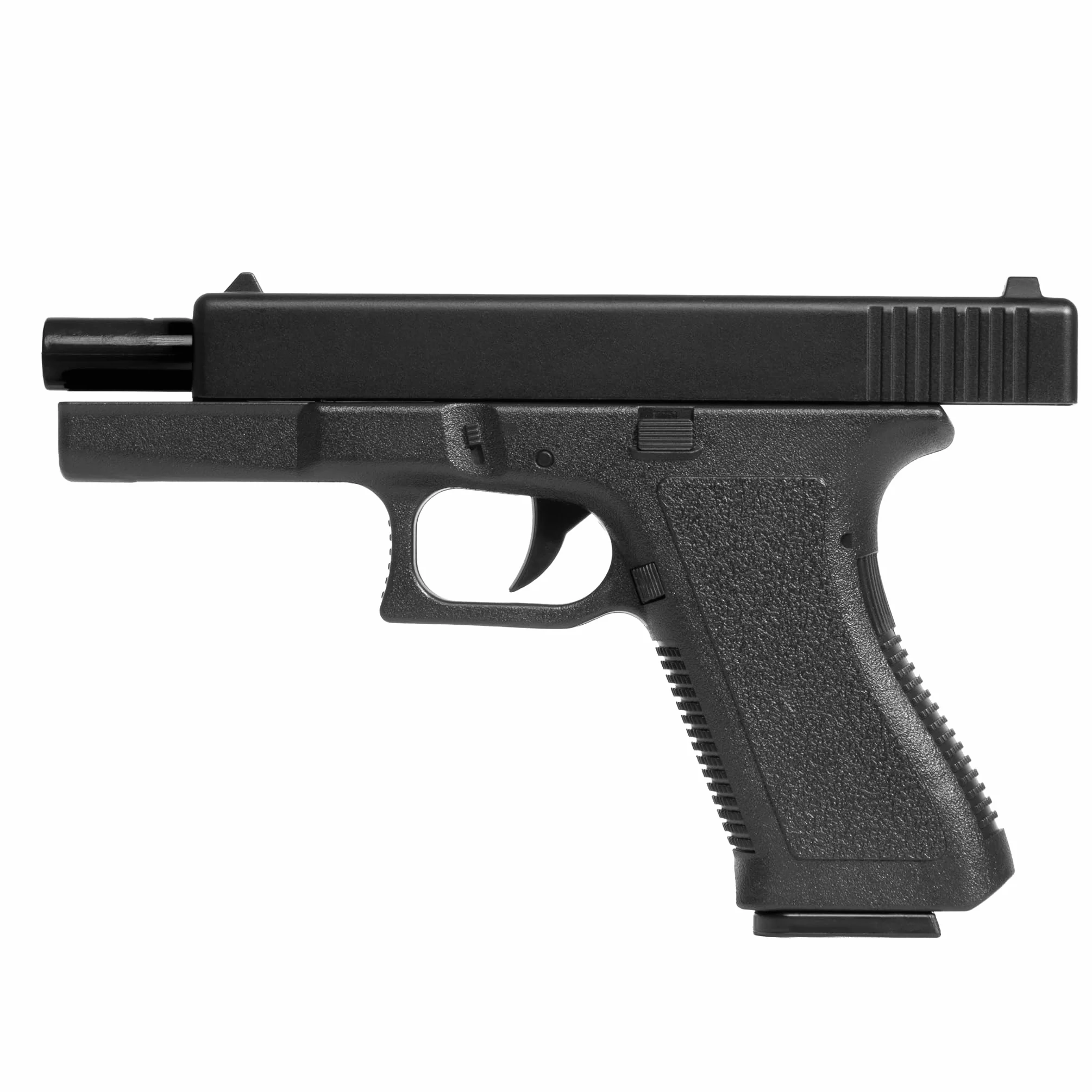 Pistola Softair a Molla replica Glock 17, 0,9 Joule, plastica, colpo singolo, 1000 pallini
