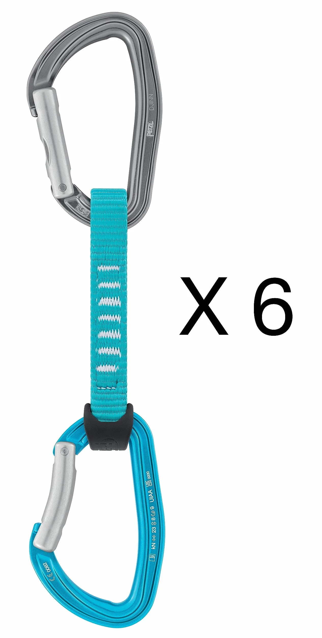 PETZL Djinn Axess Confezione da 6