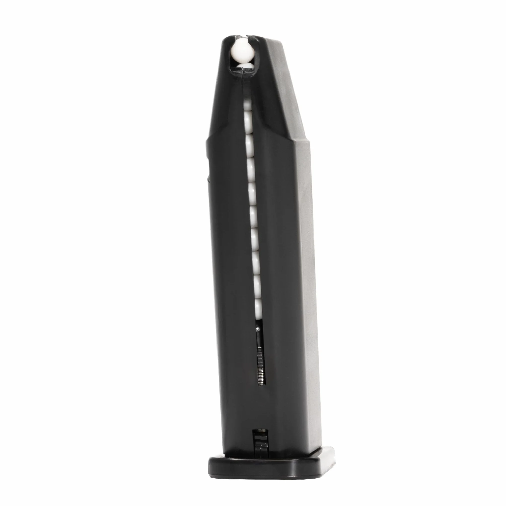 Pistola softair Glock 17 V020 carrello metallo corpo plastica 0,9 Joule caricatore 12 colpi bundle 1000 pallini