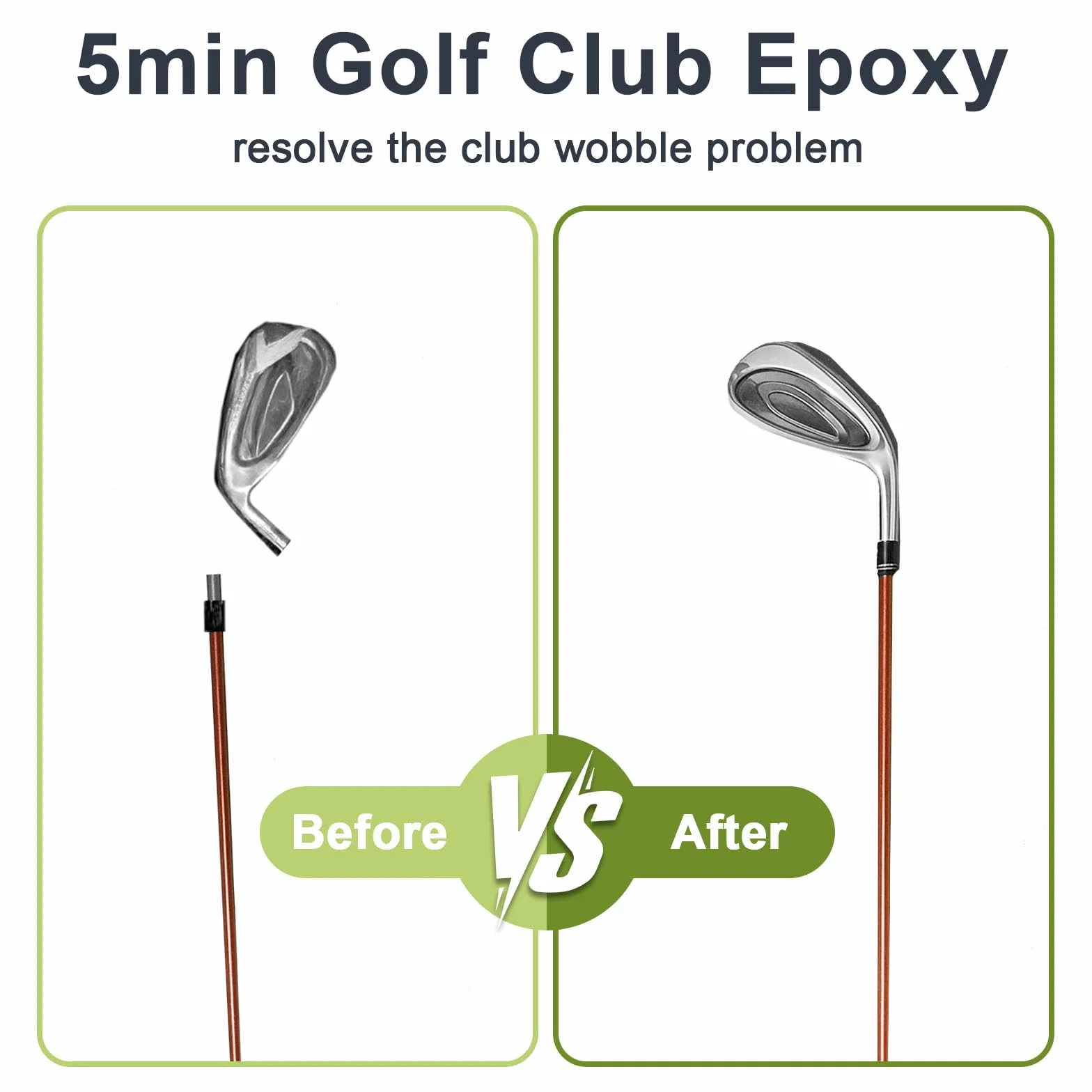 Resina Epossidica Extra Dura 5 Minuti 125+125 ml per Mazza da Golf