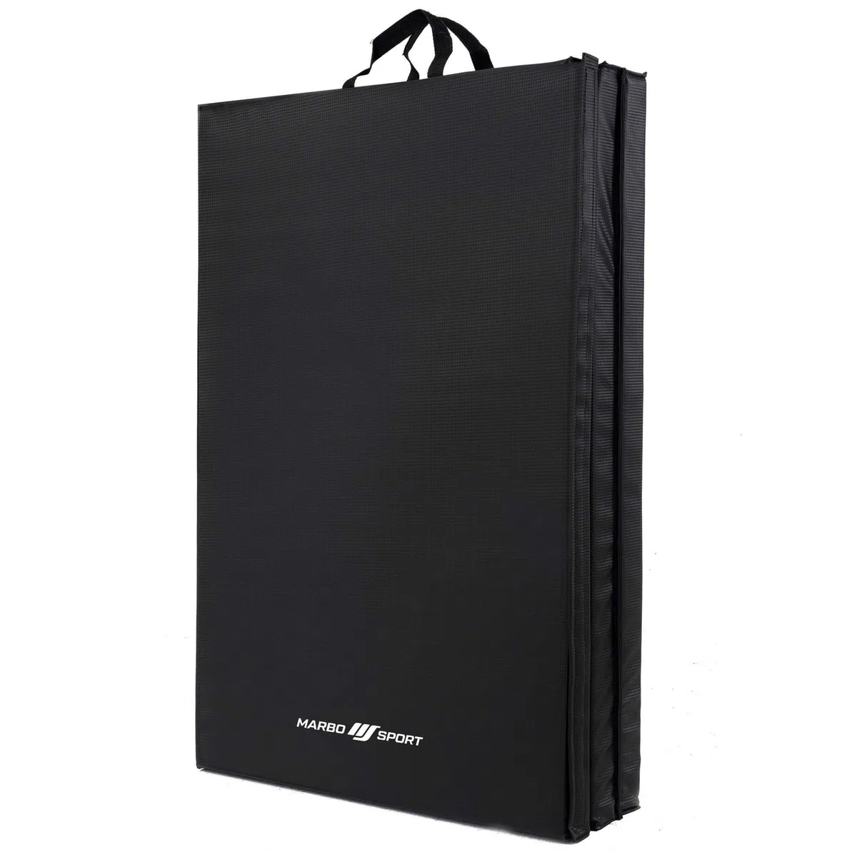 Marbo Sport Tappetino pieghevole stabile con chiusura a strappo 180 x 90 x 5 cm nero