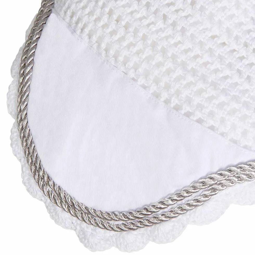 CUFFIETTA COTONE CROCHET PER SOTTOSELLA SS00207 ORECCHIE FODERATE NEOPRENE TG. FULL (BIANCO)