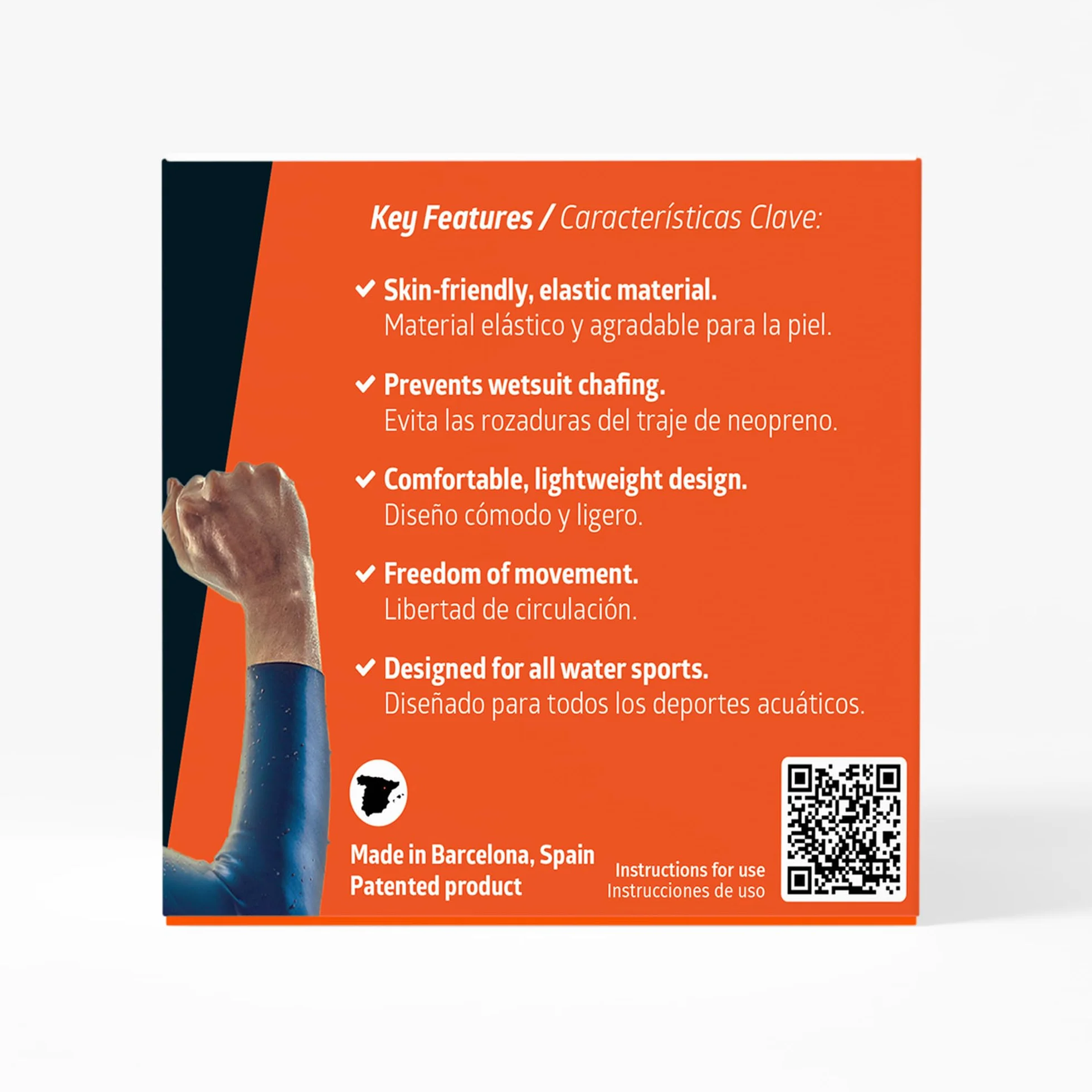 Protezione Collo per Muta in Neoprene Arancione – Collare Elastico per Nuoto, Surf e Immersioni