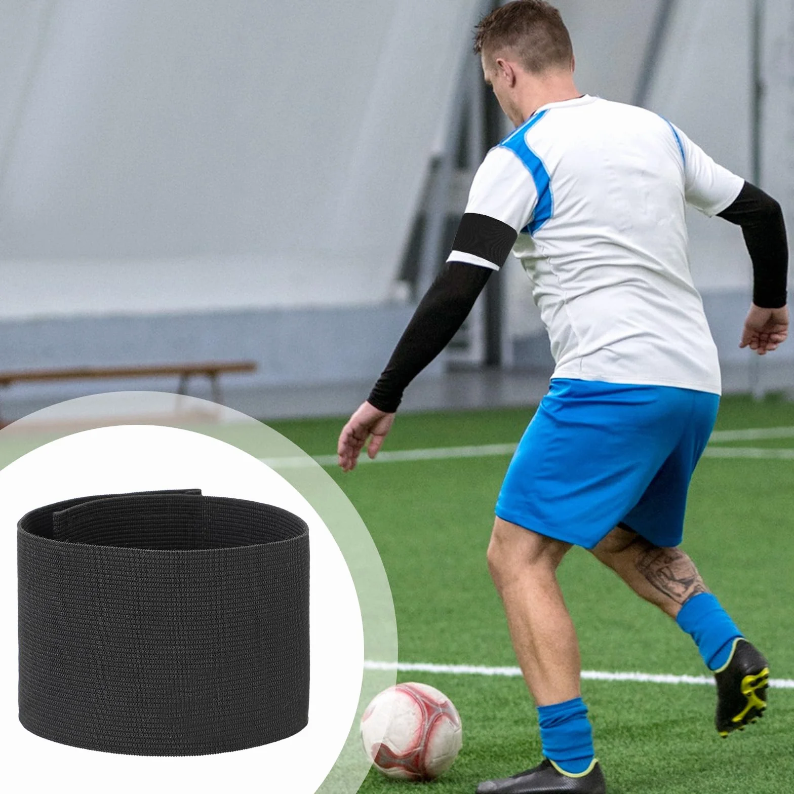 Bracciali a lutto neri fascia elastica per funerale calcio pallacanestro sport