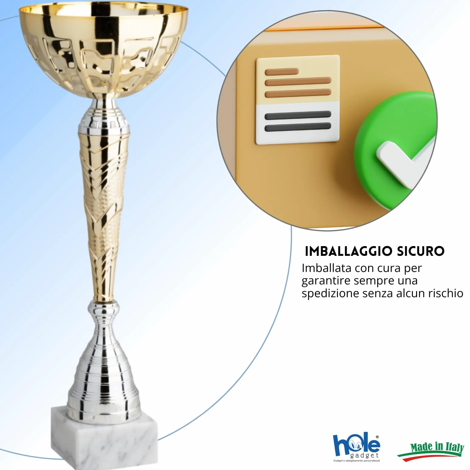 Coppa Trofeo Personalizzati, Premiazioni Singole o in Set Completi, Sportivi per Eventi, Calcio, Fantacalcio, Basket, Padel, Personalizzabile su Targhetta cod. 10.031