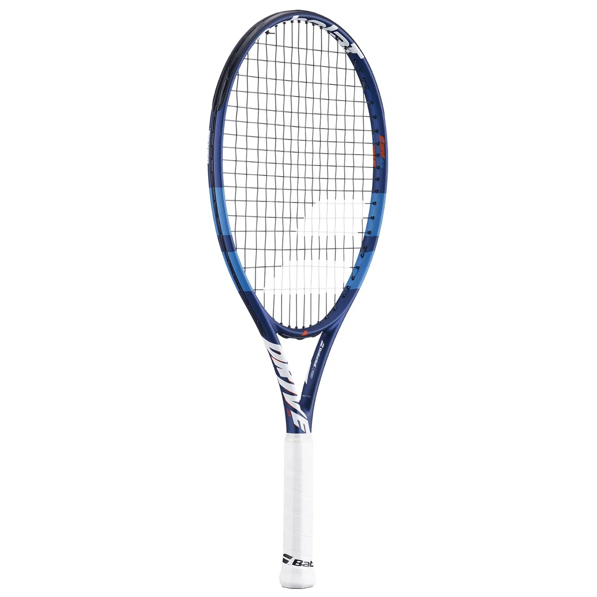 Babolat, Racchetta da Tennis Modello Drive Junior, TU, Bianco/Blu, Leggera, Grip Progettato per Mani Piccole, Piano di Corda 16x19 Aperto 16x17, in Grafite e Alluminio, Ideale per Bambini 125-135 cm