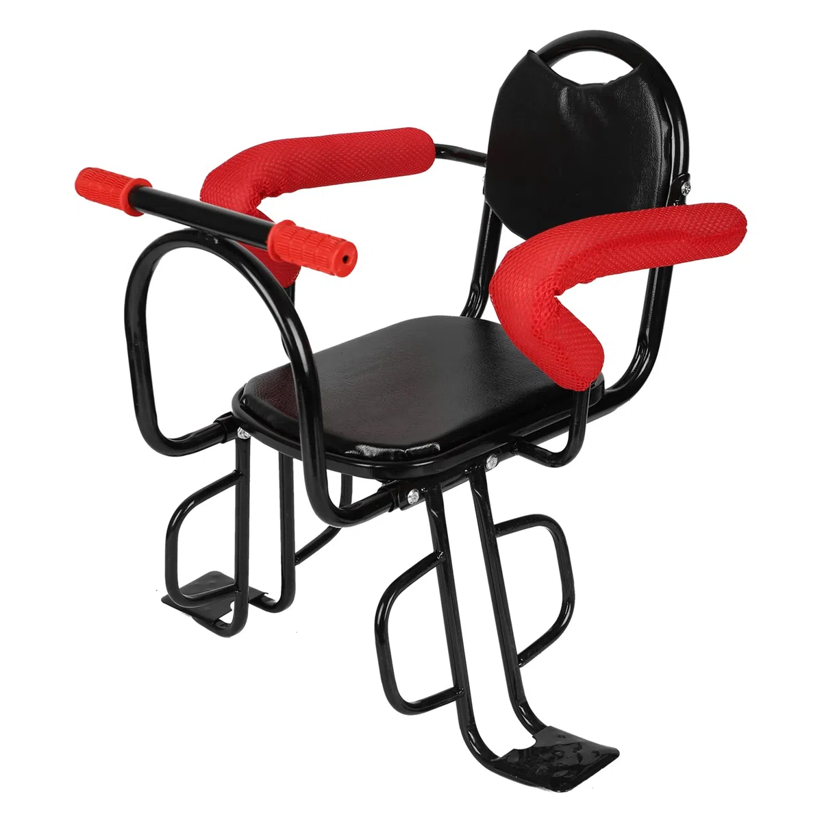 MENAYODA Seggiolino Posteriore per Biciclette per Bambini, Sedile Posteriore per Bambini, seggiolino per Bicicletta da Esterni, con braccioli Antiscivolo, Cuscino per Pedali