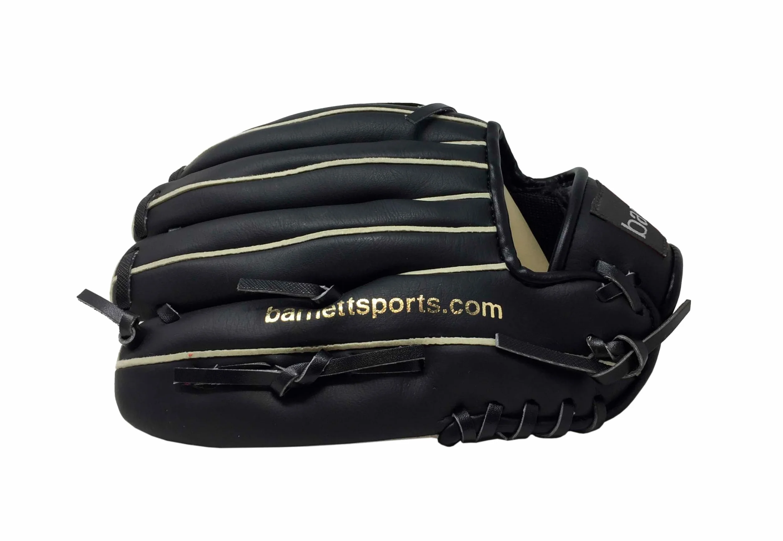 JL-102 - Guanto da baseball per principianti, in poliuretano, misura 25,2 cm, colore: nero